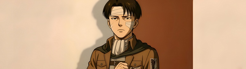 Levi Ackerman, 8K, Attack on Titan, Survey Corps, Minimalist, 5K