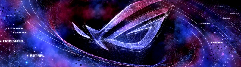 ASUS ROG, Supernova, Gaming, Galaxy, Digital art, Futuristic, Logo