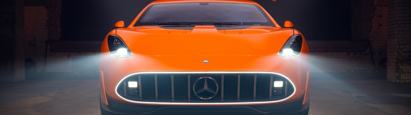 Concept AMG GT XX, 5K, 2025, Headlights, Concept cars