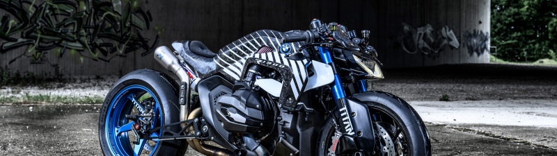 BMW R 1300 R Titan, 2025, 5K, 8K, Custom motorcycle, Urban, Graffiti