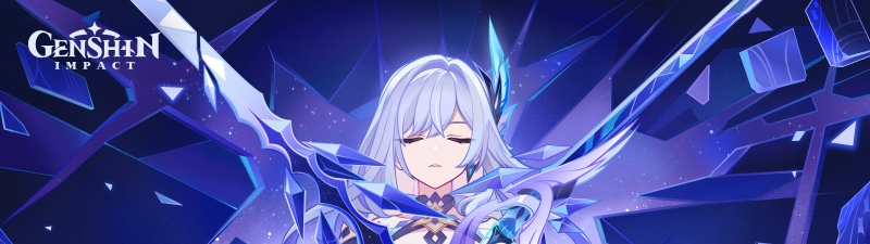 Skirk, Anime girl, Anime warrior, Blue aesthetic, Shattered, Genshin Impact