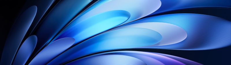 Vivo Pad, Dark blue, Gradient Abstract, Curves, Modern, 5K, Stock, Dark background, Blue aesthetic