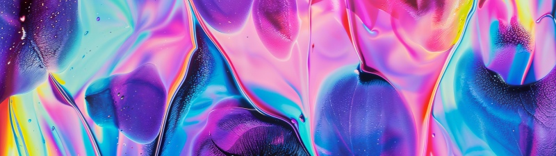 Holographic, Liquid art, Vibrant, Colorful abstract, 5K