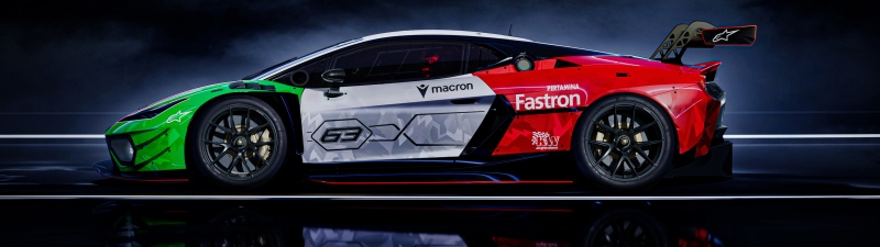 Lamborghini Temerario GT3, Dark background 5K