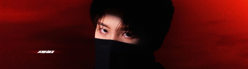 Jongho, ATEEZ, Red background, 5K, South Korean Singer