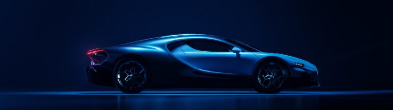 Bugatti Tourbillon, Blue aesthetic, Futuristic, Dark blue, 5K, 8K