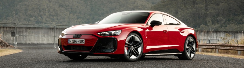 Audi RS e-tron GT, Sports sedan, Electric cars, Red cars, 5K