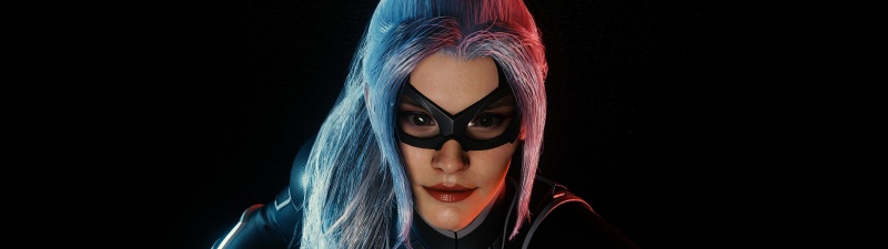 Black Cat (Felicia Hardy), Black background, AMOLED, Marvel's Spider-Man