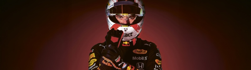 Max Verstappen, Red Bull Racing, Racing driver, 5K, Helmet