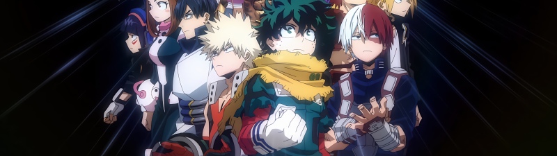 My Hero Academia, Dark background, Character art, 5K, Izuku Midoriya
