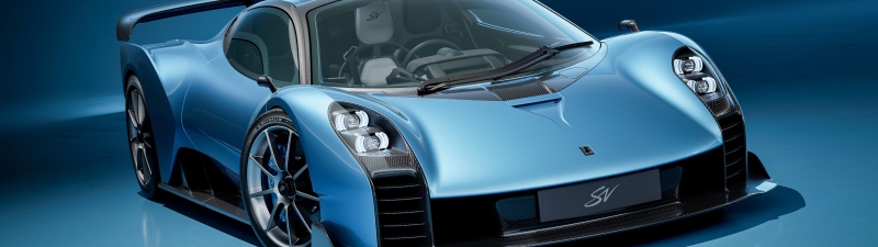 GMSV Le Mans GTR, 2026, Le Mans Hypercar, 5K, Blue background