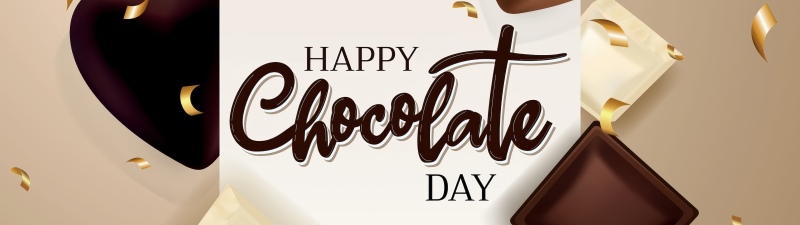 Happy Chocolate Day, Confetti, July, Love hearts