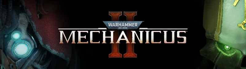 Warhammer 40000: Mechanicus 2, Key Art, Dark background, 2026 Games