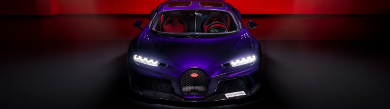 Bugatti Chiron Super Sport, 8K, Purple car, 5K, Dark purple