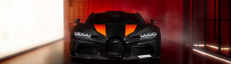 Bugatti Chiron Super Sport 300+, Black cars, 5K, Carbon Fiber, 8K