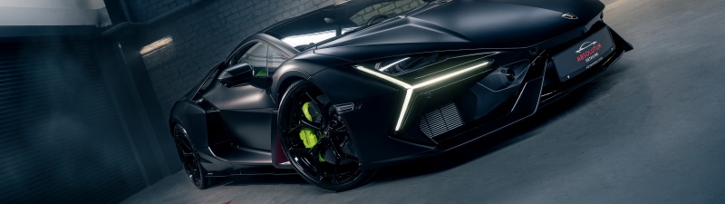 Lamborghini Revuelto, Garage, Matte black, 5K