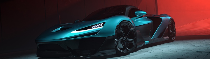 McLaren W1, CGI, Sports cars, Futuristic, Modern design