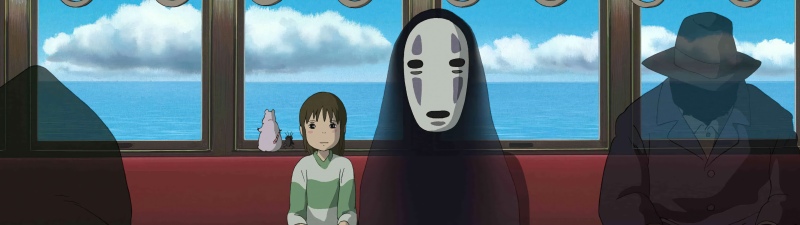 Kaonashi (No-Face), Chihiro, Japanese girl, Spirited Away, 5K