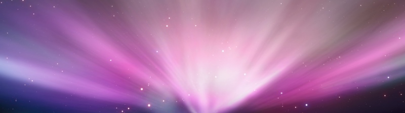 OS X Leopard, Aurora, Stars in sky, Pink sky, Mac OS X, Stock, 5K, Aurora sky