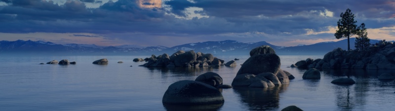 macOS Tahoe Beach Dusk, 5K wallpaper