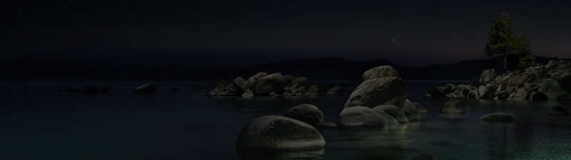 macOS Tahoe Beach Night, 5K wallpaper