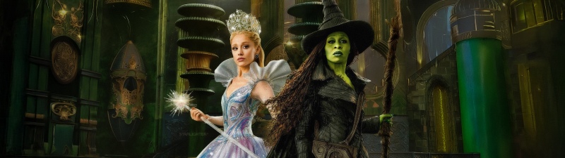 Glinda, Elphaba Thropp, Cynthia Erivo, Ariana Grande, Wicked: For Good, Movie poster, 2025 Movies