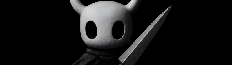 Hollow Knight, AMOLED wallpaper, Black background 4K