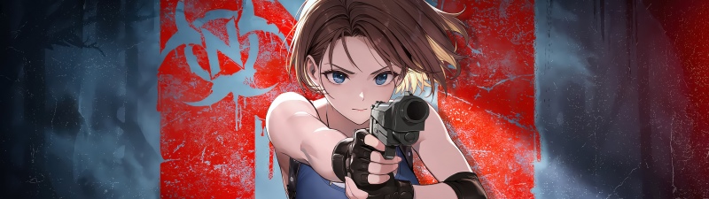 Goddess of Victory: Nikke, Jill Valentine, Resident Evil, 5K, Anime girl