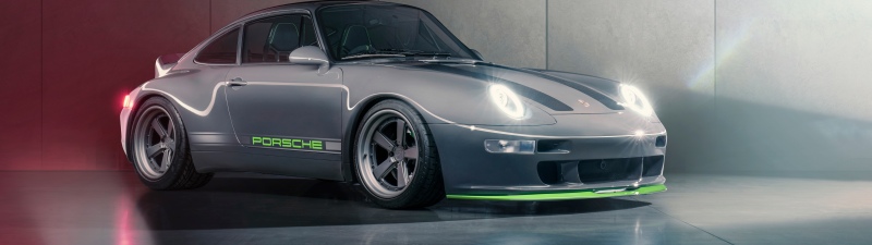 Porsche 911, Gunther Werks 400R Coupe Infinity Grey, 5K, 8K, Classic cars