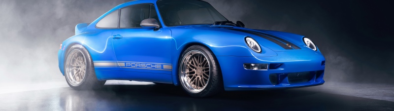 Porsche 911, Gunther Werks 400R Coupe Brooklyn, 5K, 8K, Blue car, Classic cars