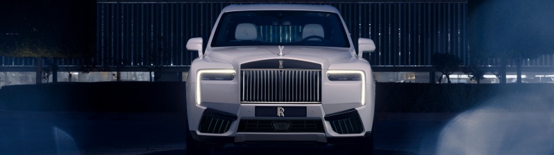 Rolls-Royce Cullinan Cosmos, 2025, 5K, White cars, Night