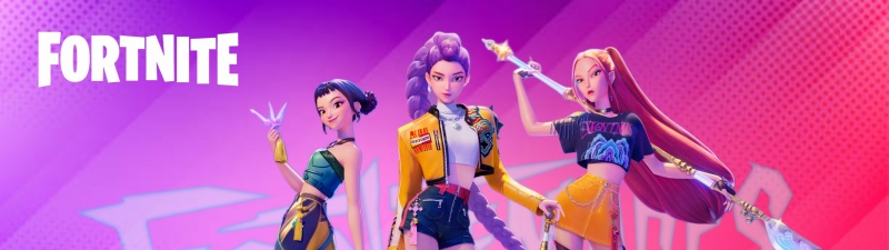 KPop Demon Hunters, Fortnite, Rumi (Huntrix), Mira (Huntrix), Zoey (Huntrix)