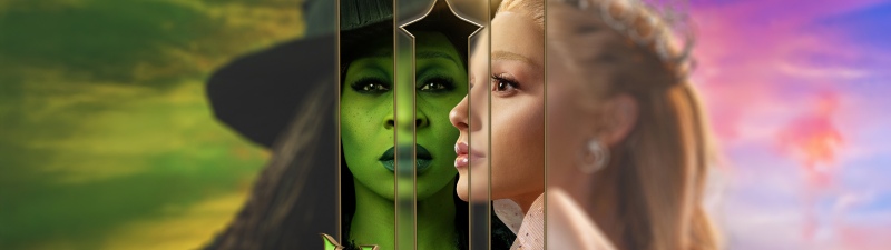 Wicked: For Good, Artwork, Elphaba Thropp, Glinda, Ariana Grande, Cynthia Erivo, 2025 Movies
