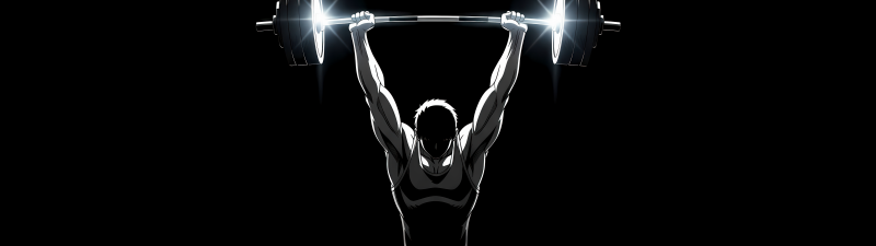 Weightlifter, Strength, Black background, Glowing, AMOLED, Minimal art, 5K, Weightlifting