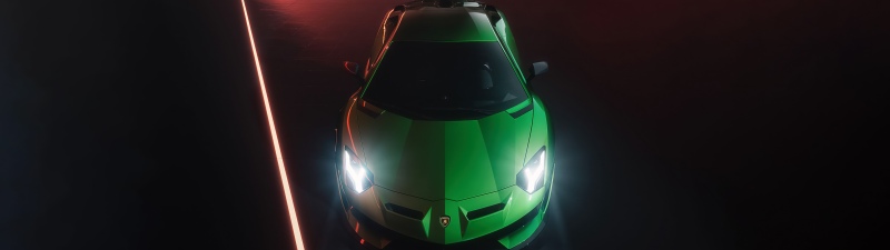 Lamborghini Aventador SVJ, CGI, Supercars, 5K