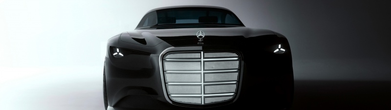 Mercedes-Benz Vision Iconic, 2025, 5K, Concept cars, Black cars