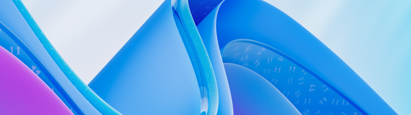 Windows 11, Light, Anniversary, Modern, Blue abstract