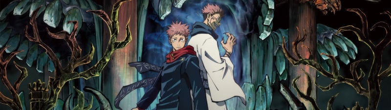 Jujutsu Kaisen, Anime poster, Yuji Itadori, Sukuna, 5K