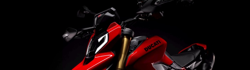Ducati Hypermotard V2, Dark background, 2026, 5K, 8K