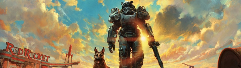 Fallout 4, Anniversary Edition, Power armor, Dogmeat, German Shepherd, 5K, 8K, 2025 Games