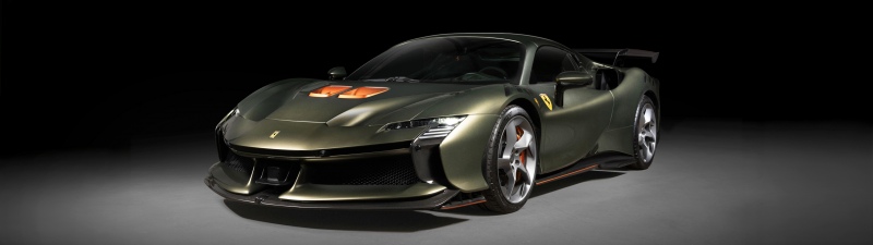 Ferrari SF90 XX Spider, Dark background, PHEV cars
