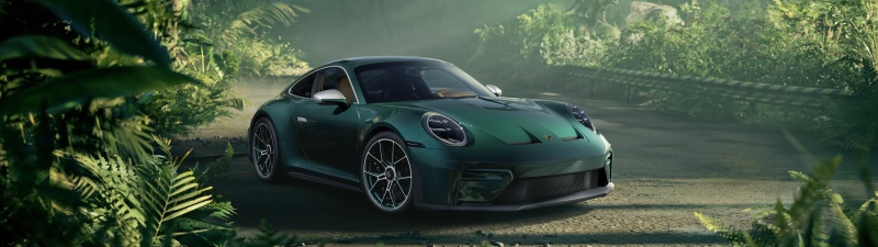 Porsche 911 GT3 Touring Icons of Latin America, 5K, Porsche 911 GT3 Touring, Green aesthetic