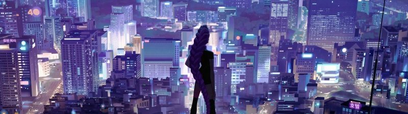 Rumi (Huntrix), Cityscape, 5K, KPop Demon Hunters