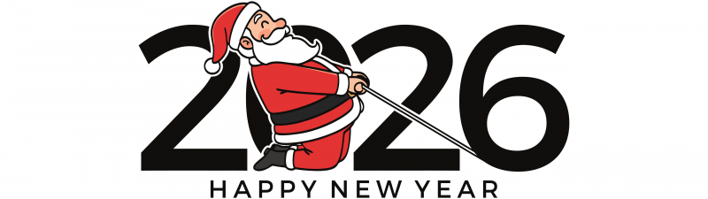 2026 New Year, Santa Claus, White background, 5K, Happy New Year 2026