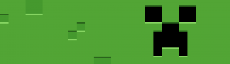 Minecraft, Creeper, Pixel art, Green background, Minimalist