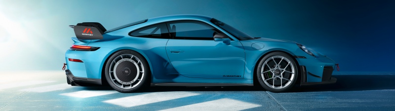 Porsche 911 GT3 with Manthey Kit, 2025, 5K, 8K, Porsche 911 GT3, Blue aesthetic
