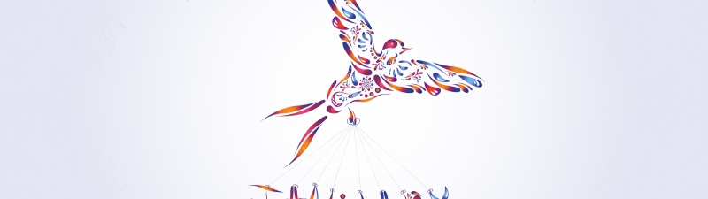 January, Abstract bird, Colorful abstract, Floral designs, 5K