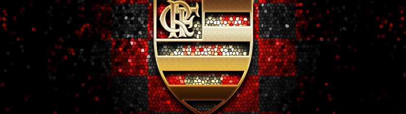 Clube de Regatas do Flamengo, Mosaic, Crest, CR Flamengo, 5K, Brazilian sports club, Flamengo FC, Golden