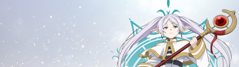 Frieren, Character poster, Anime girl, Frieren: Beyond Journey's End