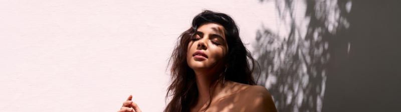 Kalyani Priyadarshan, Red dress, Indian actress, 5K